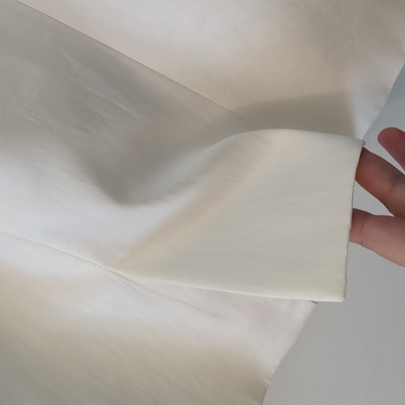 Theory fully lined open front triacetate silky off white special event blazer - Picture 7 of 9